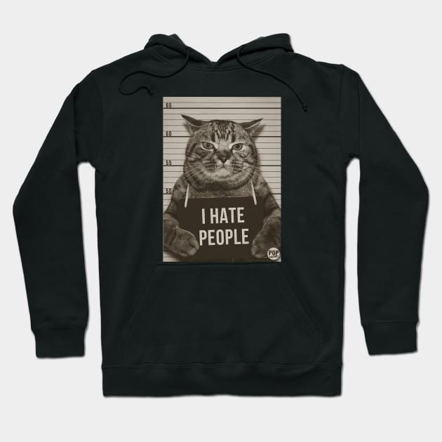 I HATE PEOPLE Hoodie by toddgoldmanart